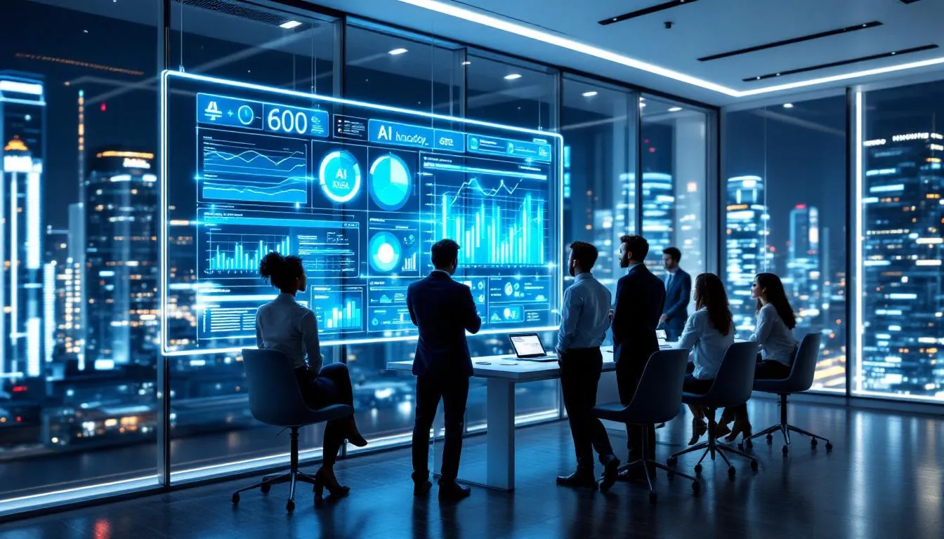 A visual guide on implementing AI diagnostics in IT strategy.