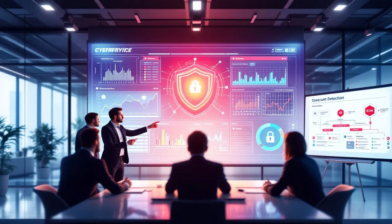 A visual representation of cybersecurity measures in action.