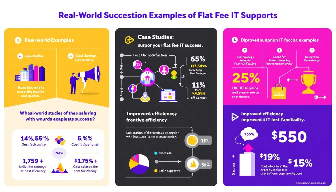 Real-world examples demonstrating the success of flat fee IT support.