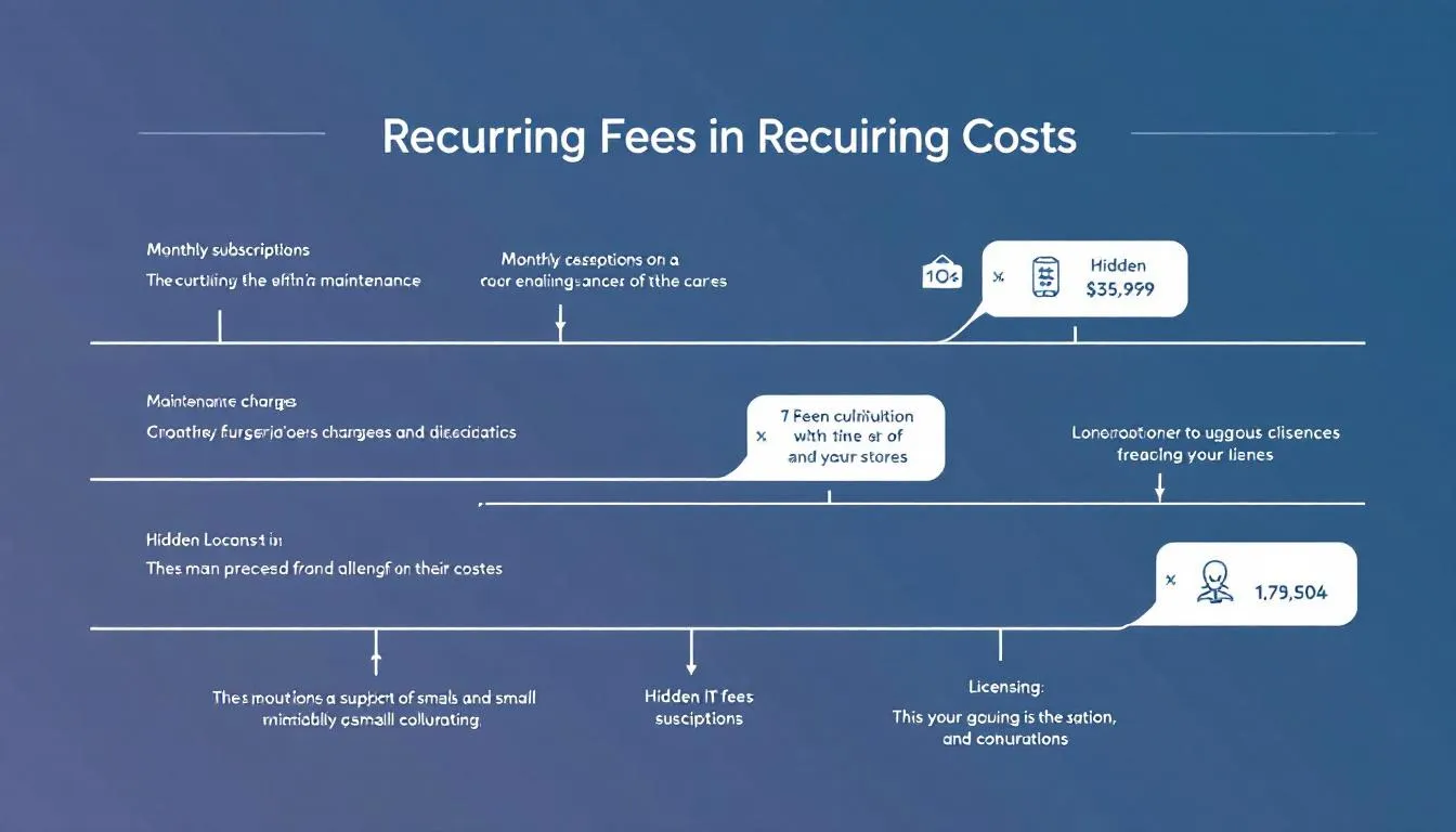 Recurring fees that add up in IT services, highlighting the importance of awareness.