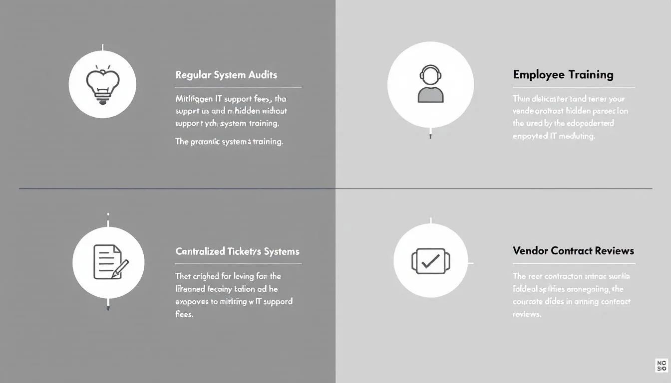 Mitigating hidden IT support fees through proactive strategies.